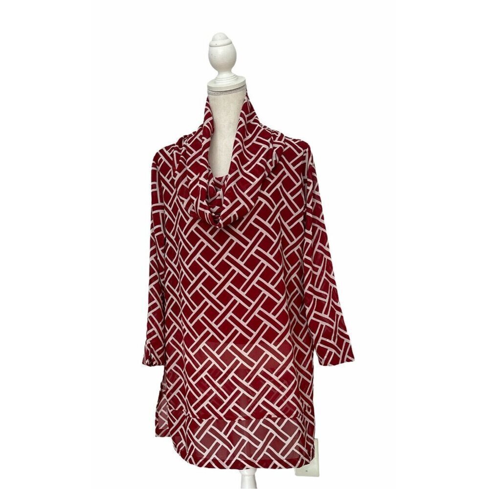 Blossom‎ Boutique Medium Top Tunic Women Red And